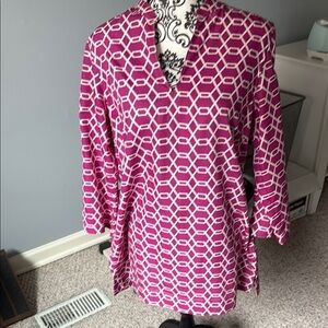 Brooks Brothers pink tunic size L